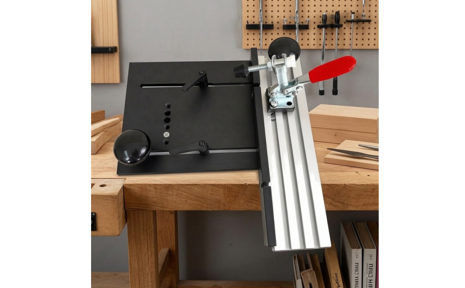 Compact Router-Table Trimming Sled Accurate for Hobby Woodworkers