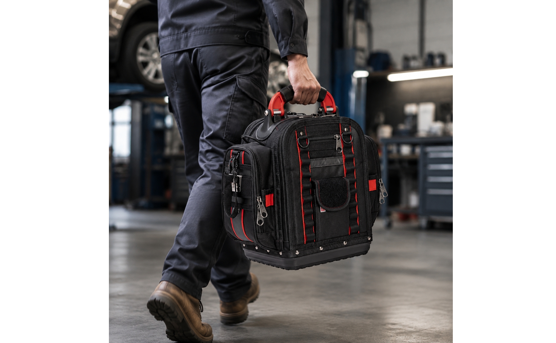 Tool Backpack with Multiple Compartments Multi-Compartment Tool Backpack Padded