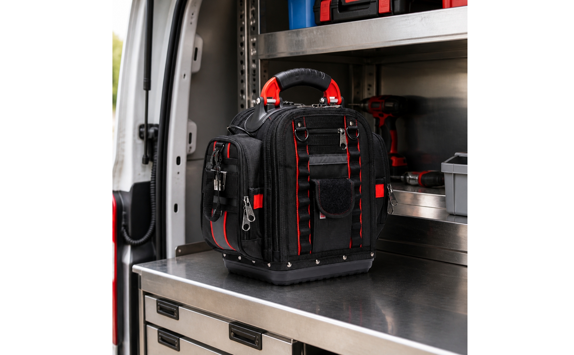 Tool Backpack with Multiple Compartments Multi-Compartment Tool Backpack Padded