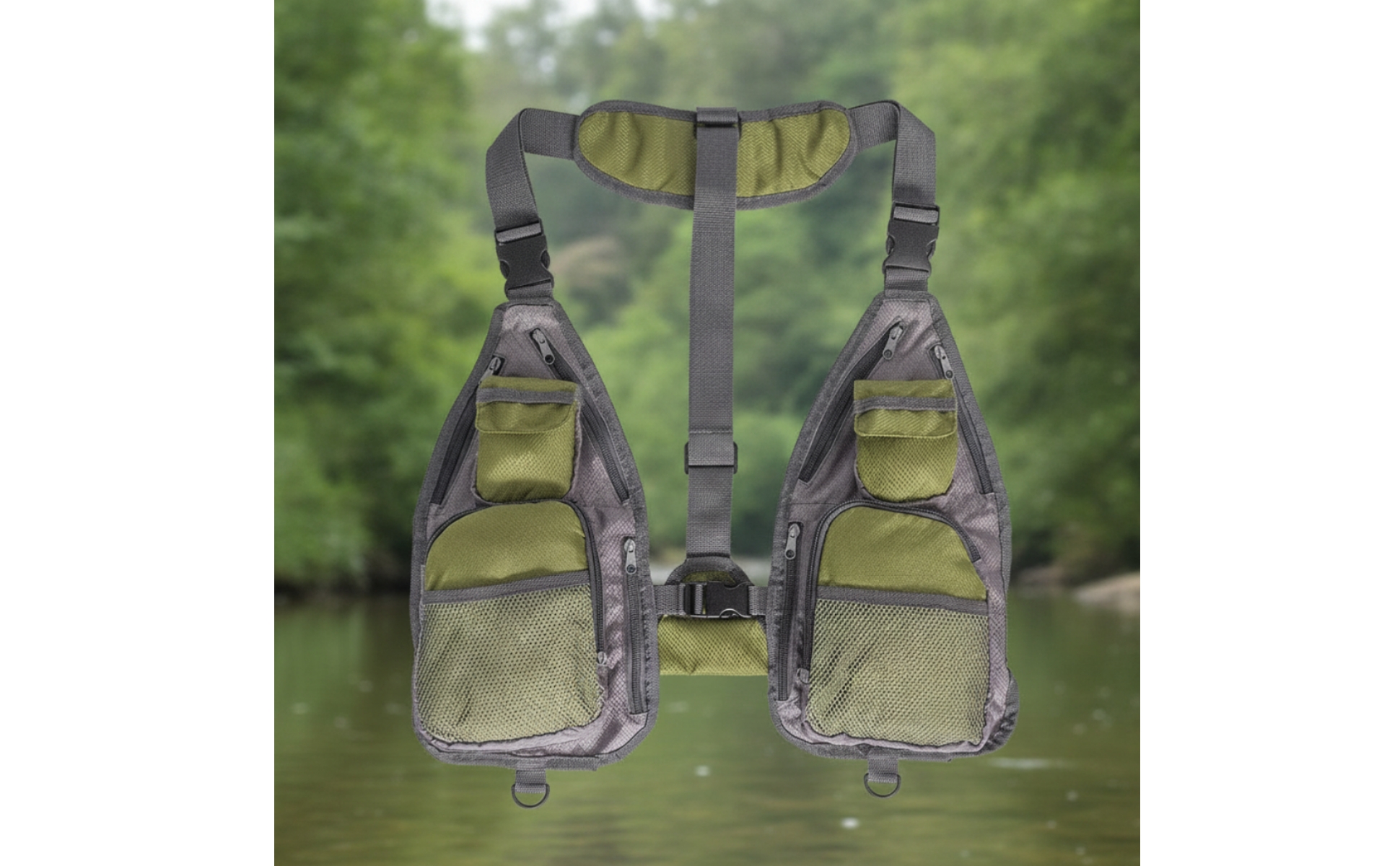 Fishing Vest Multi-Pocket Fishing Vest with Pockets Lightweight for Fishermen