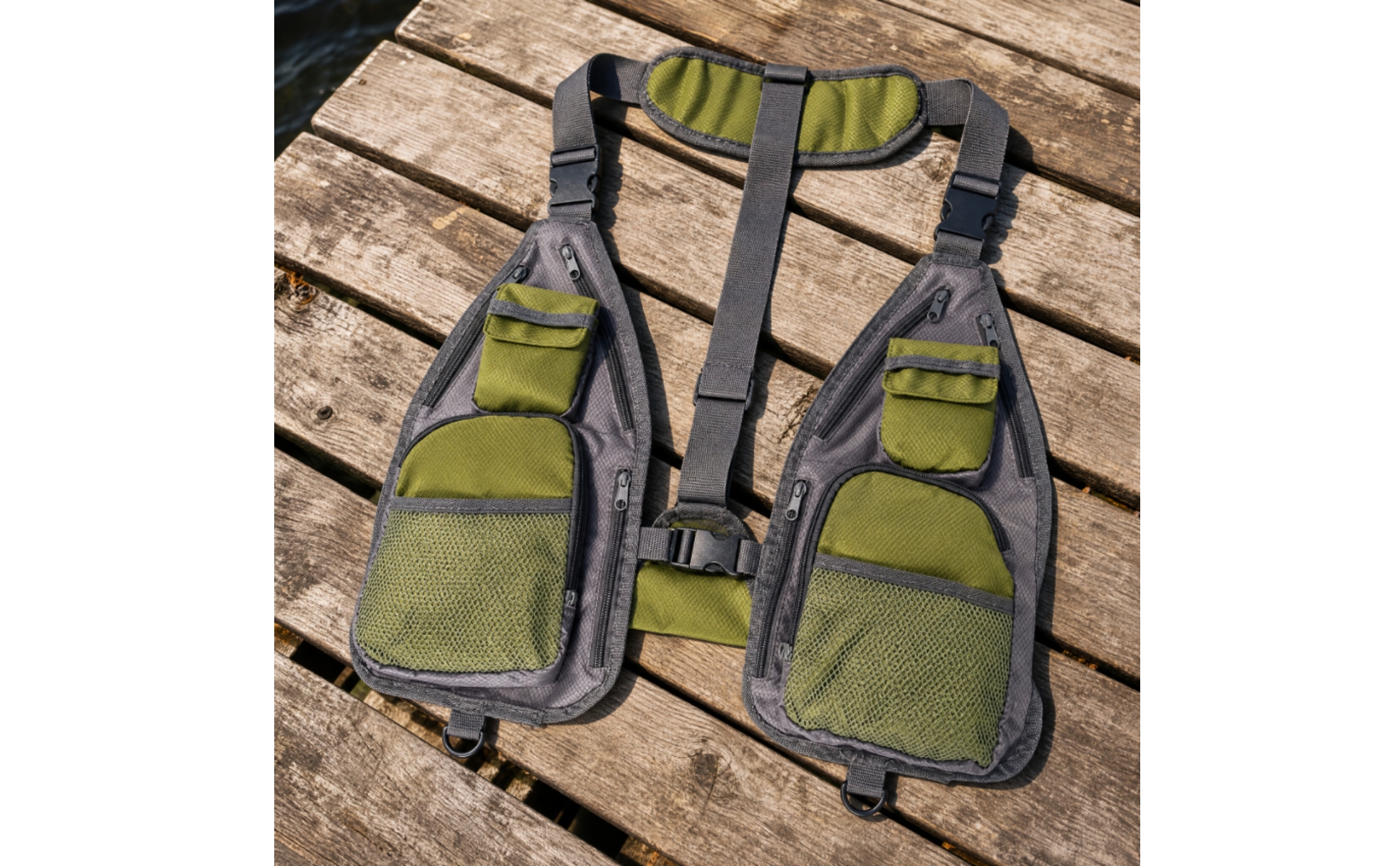 Fishing Vest Multi-Pocket Fishing Vest with Pockets Lightweight for Fishermen