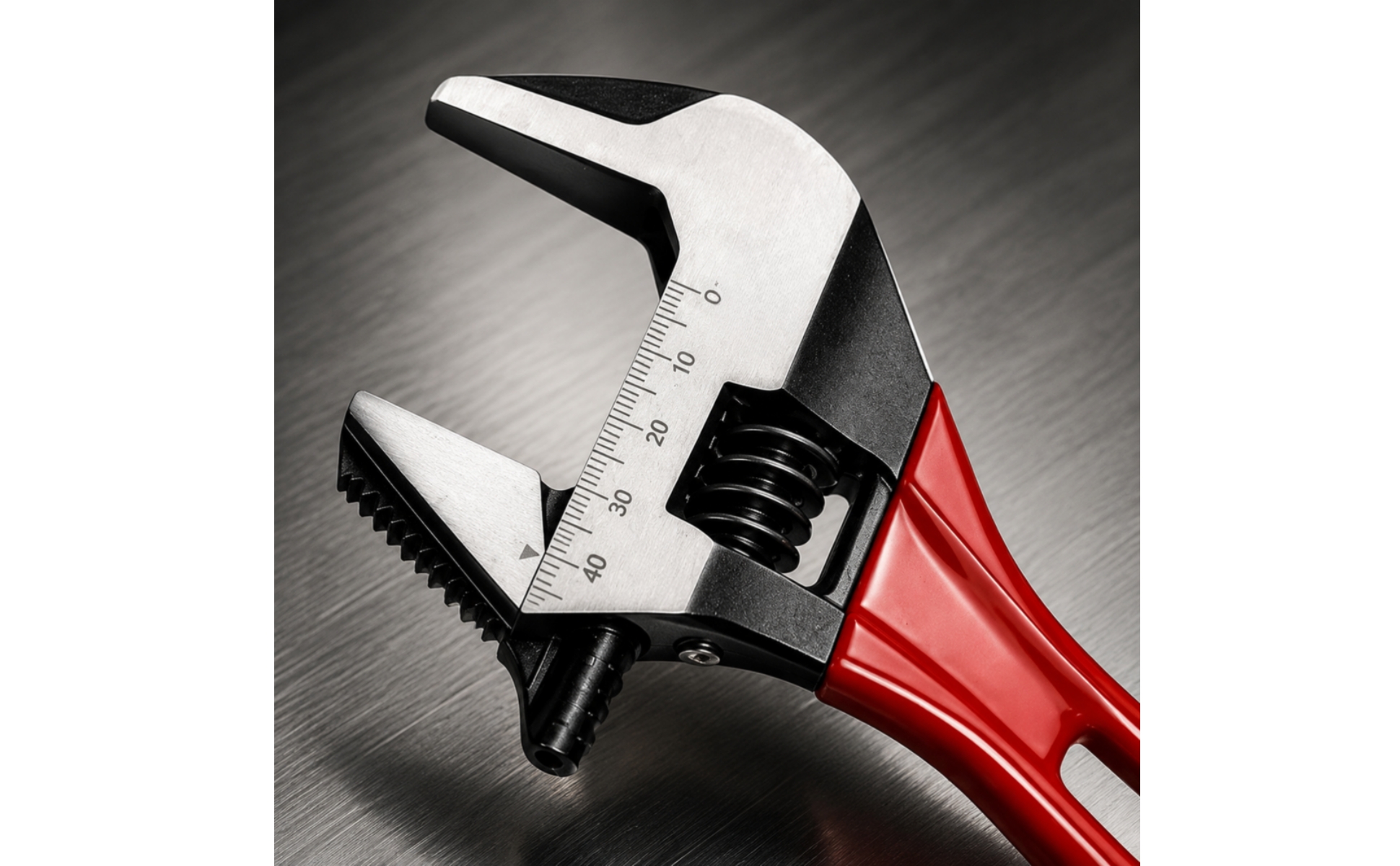Plumbing Wrench Short-Handle Adjustable Wrench Wide-Opening for Confined Areas