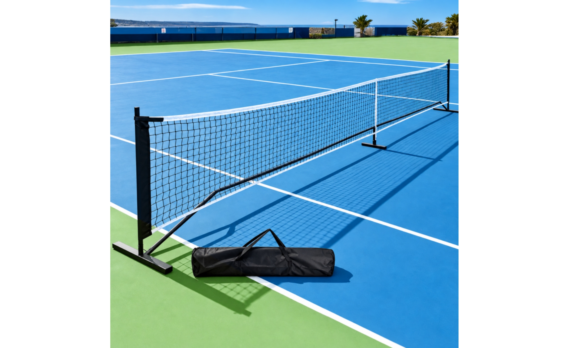 Pickleball Net Reinforced Border Mesh Heavy Duty for Recreational Play