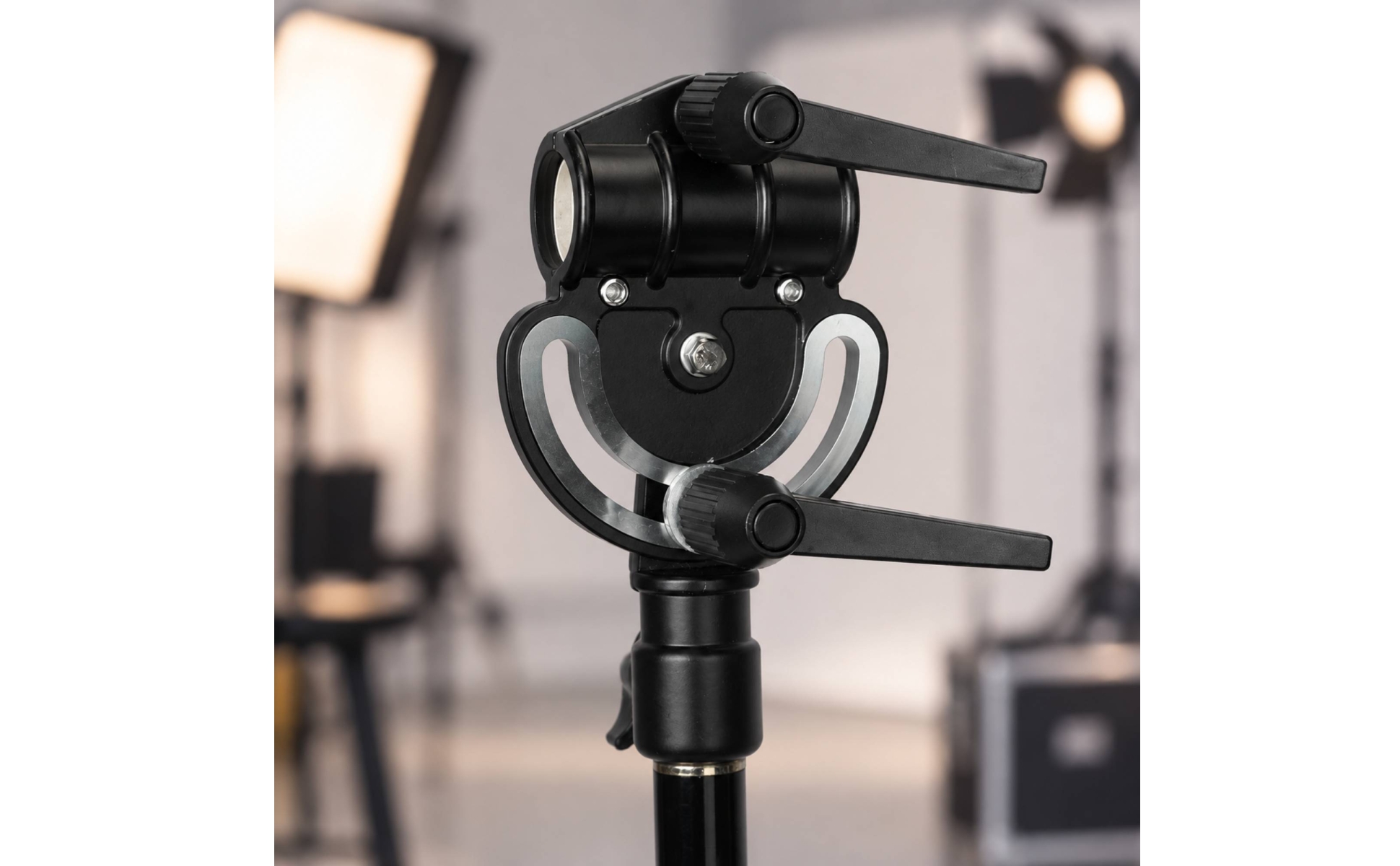 Photographic Light-Stand Crossbar Adapter Compact Swivel Mounting Accessory