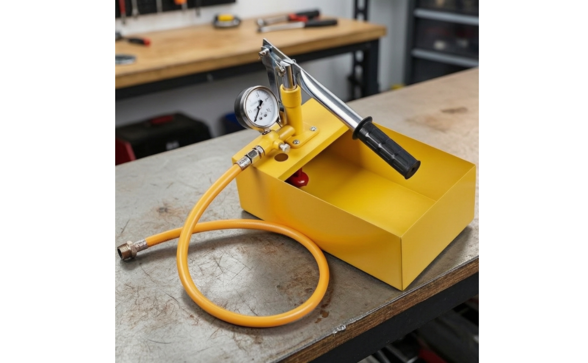 Pressure Test Pump with Water Tank Hand-Operated Manual Pressure Test Pump