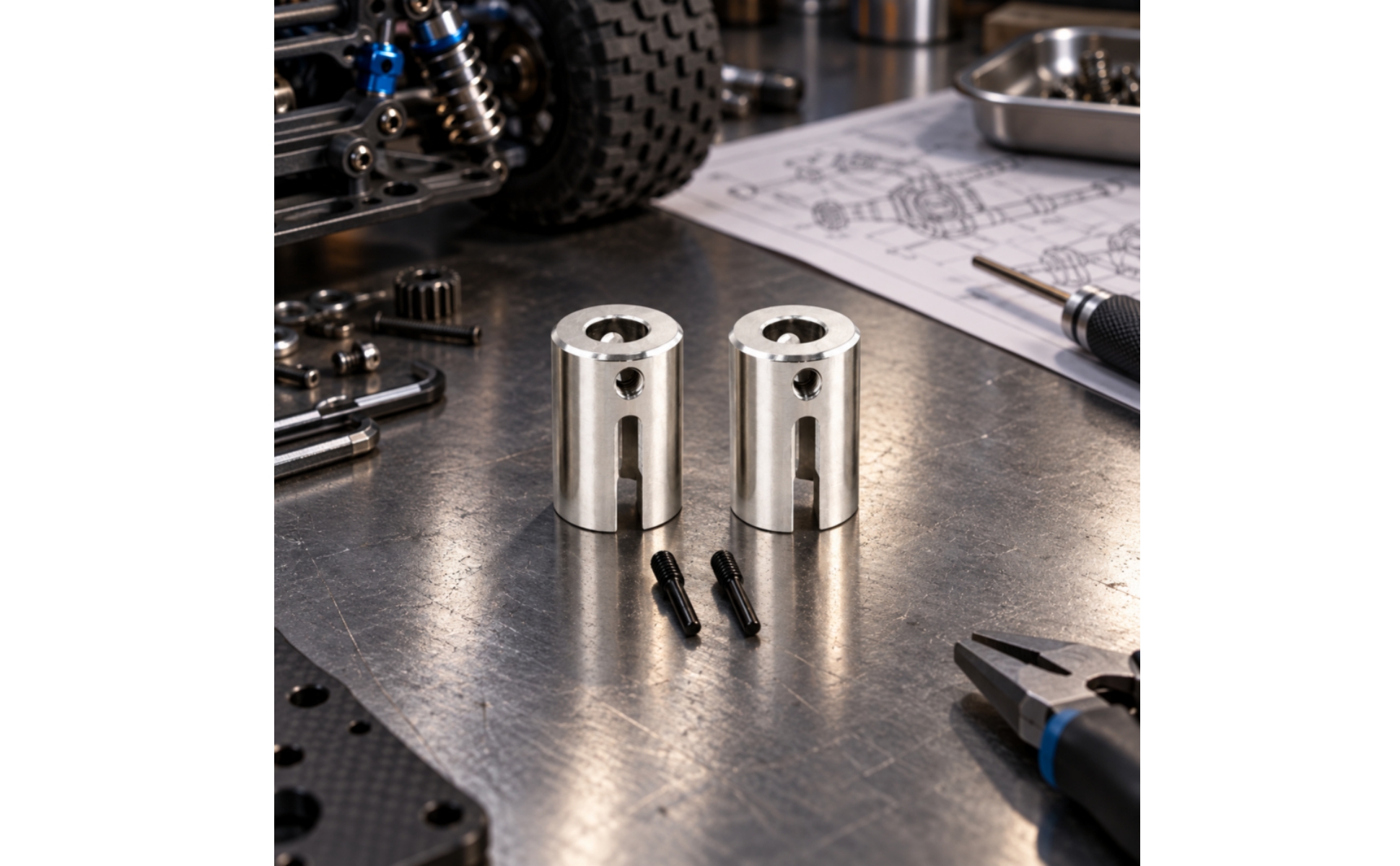 2 Pieces Driveline Component Compatible RC Vehicle Brand Electric Revolution 2.0