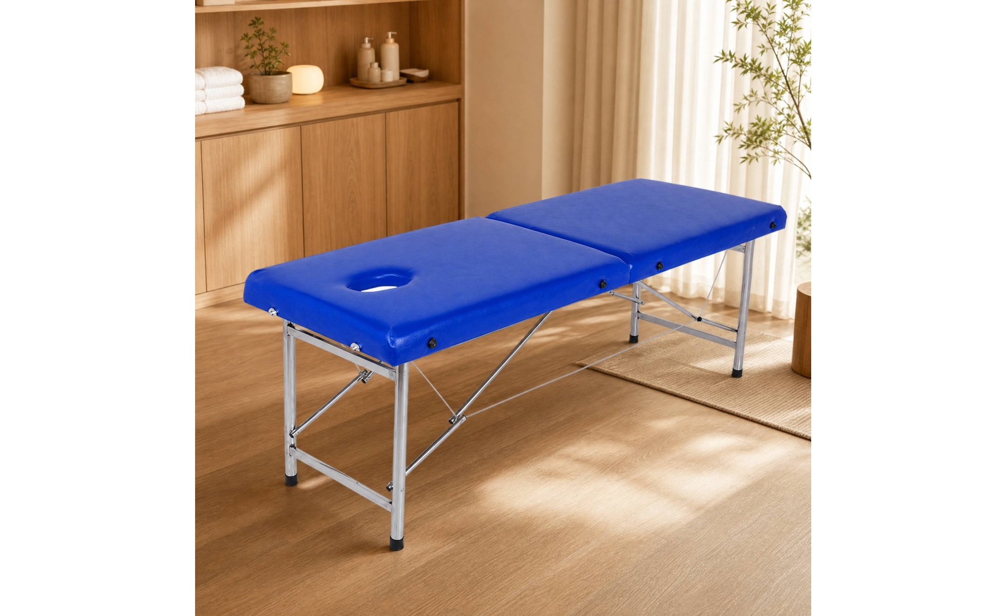 Folding Massage Table Padded Portable Massage Table with Carrying Handle Compact