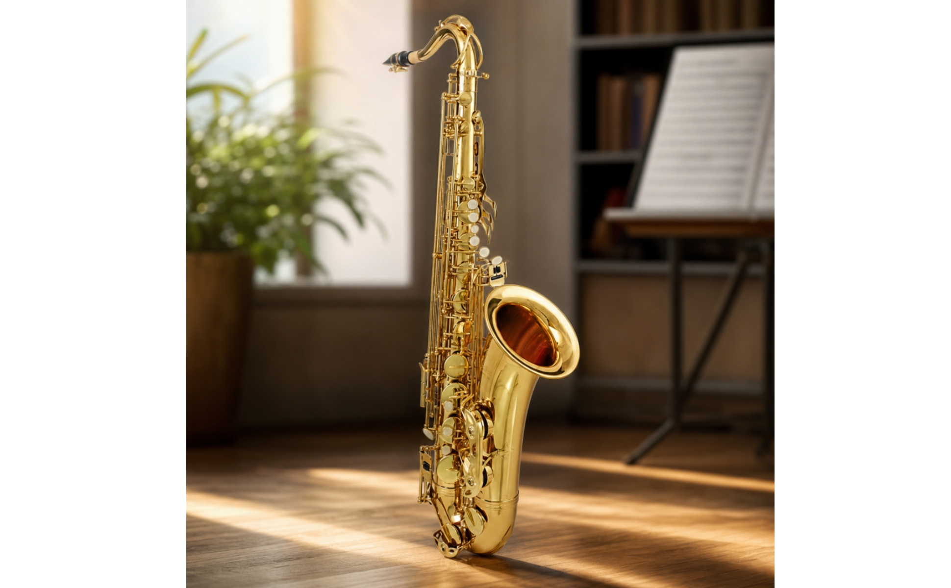 B-tenor-saxophon-tenorsaxophon Messing B-tenorsaxophon goldlackiert für Übung