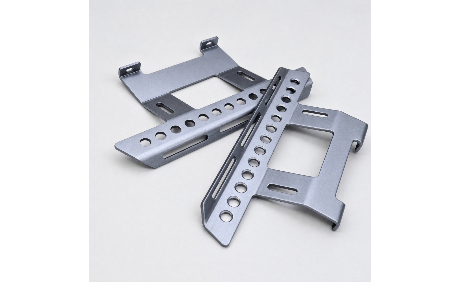 W373 Side Step Plates Sturdy Axial SCX10 Side Step Plates Slotted