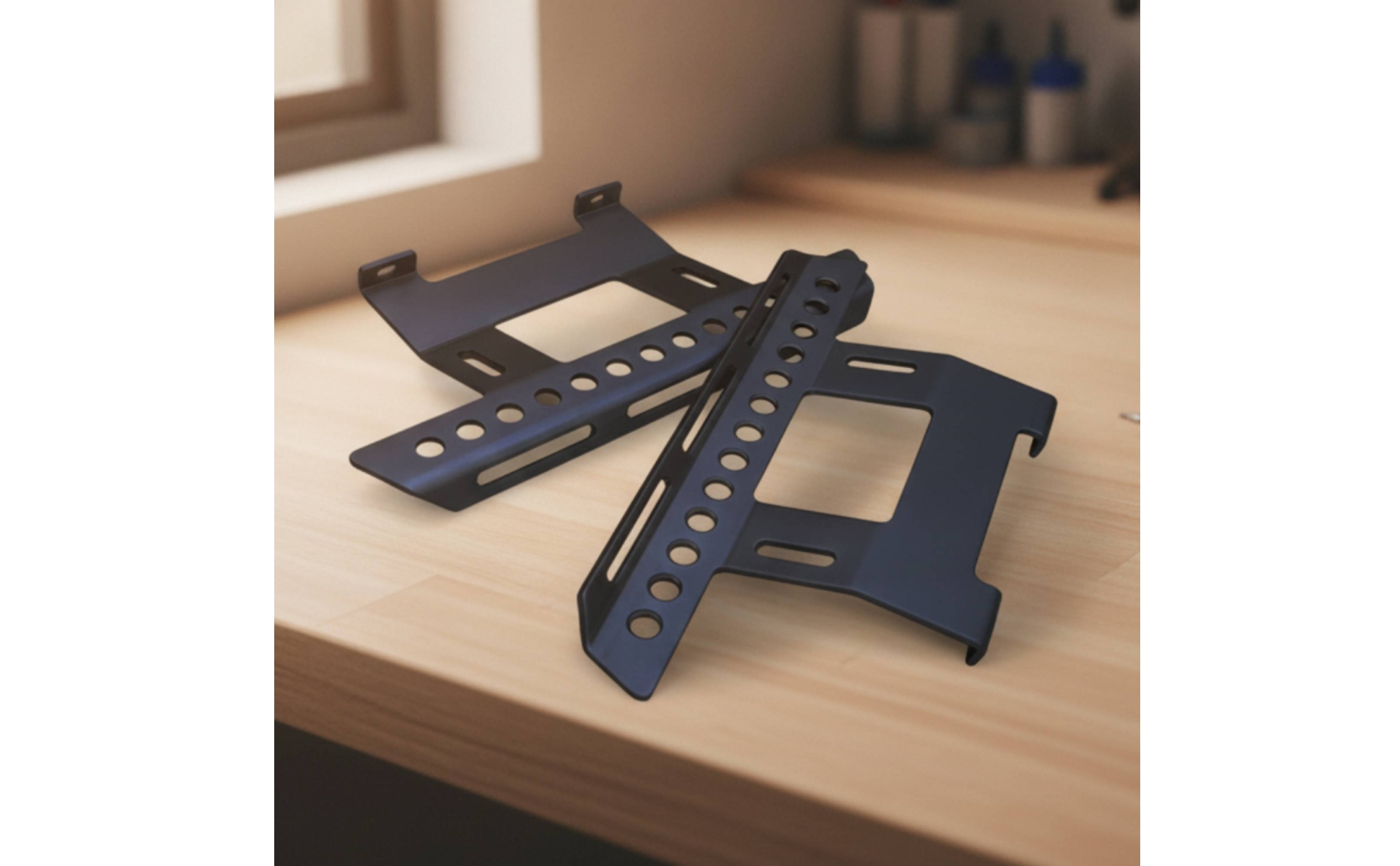 W373 Side Step Plates Sturdy Axial SCX10 Side Step Plates Slotted