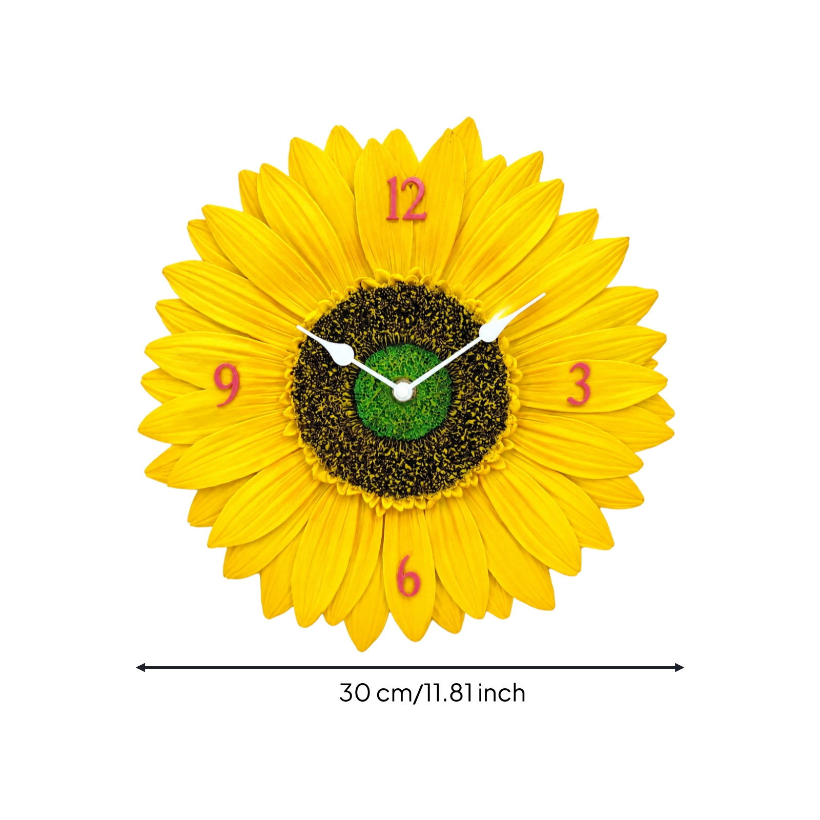 Sunflower Wall Clock Versatile Floral Wall Clock Stylish for Hall
