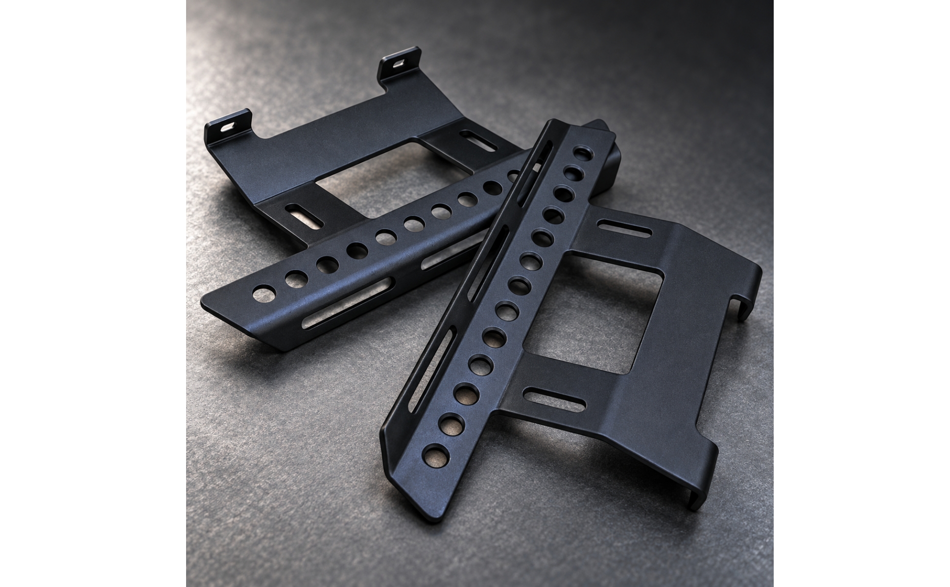 W373 Side Step Plates Sturdy Axial SCX10 Side Step Plates Slotted