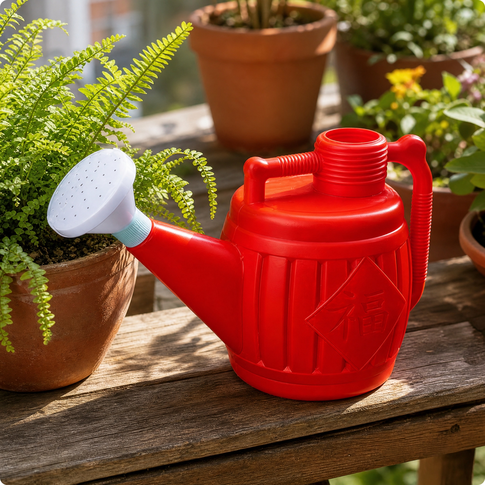 Gießkanne mit abnehmbarem Brausekopf abnehmbar Gartengießkanne widerstandsfähig