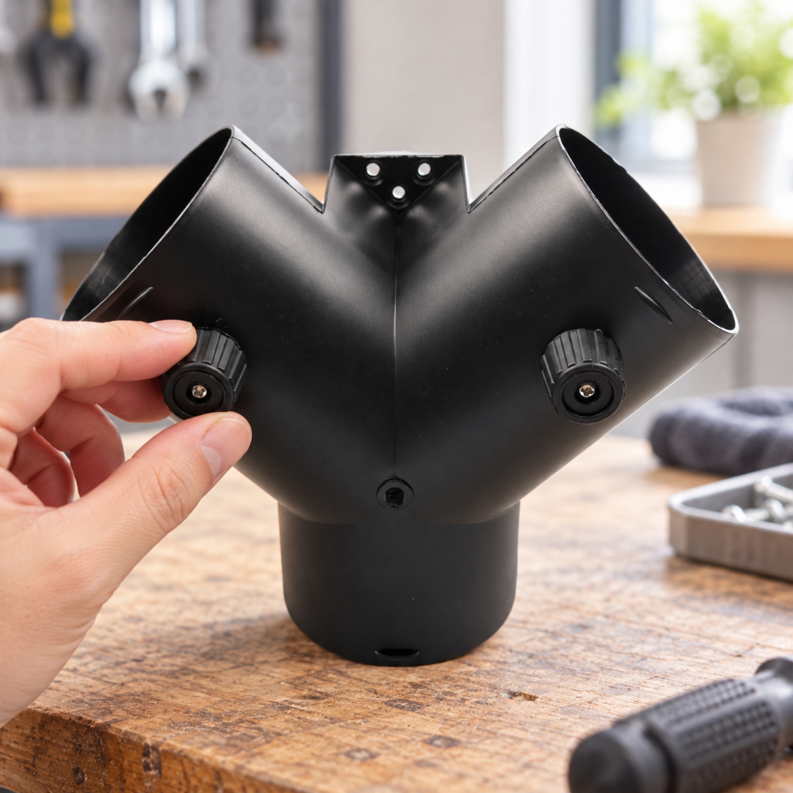 PA66 Kunststoff Y-Verteiler Luftdicht Y-Luftkanalverteiler Sturdy für - Produktbild 5