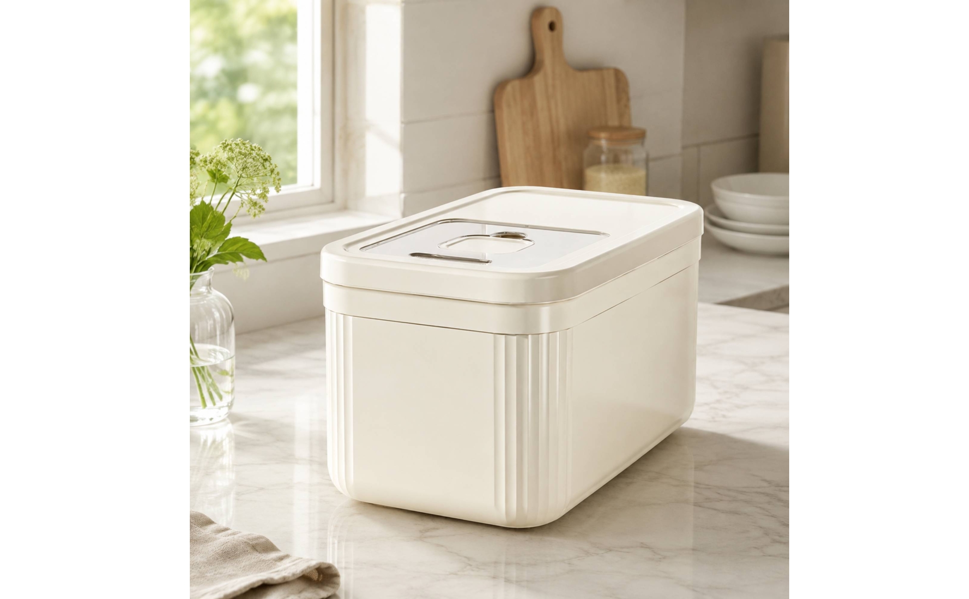 Food Bin Sealed Food Storage Bin with Clear Access Panel