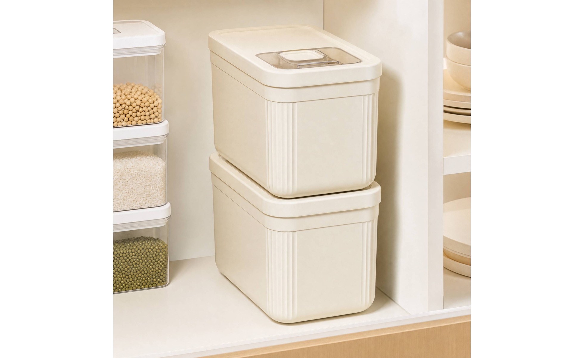 Food Bin Sealed Food Storage Bin with Clear Access Panel