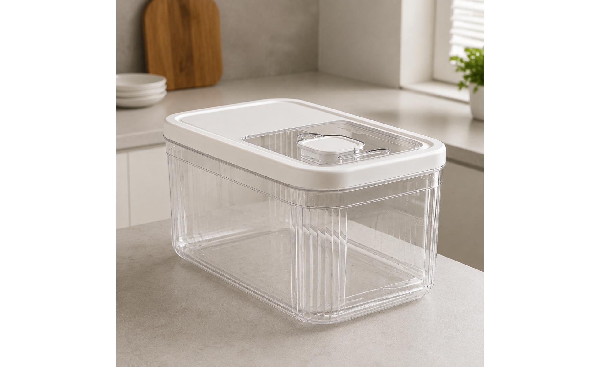 Food Bin Sealed Food Storage Bin with Clear Access Panel