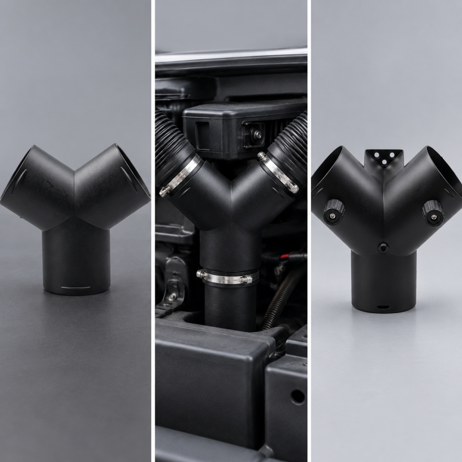 PA66 Kunststoff Y-Verteiler Luftdicht Y-Luftkanalverteiler Sturdy für - Produktbild 4