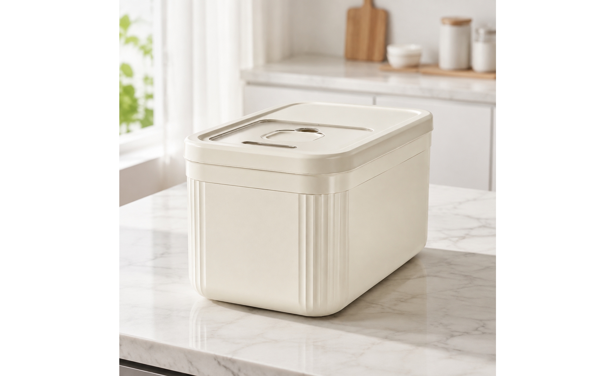 Food Bin Sealed Food Storage Bin with Clear Access Panel