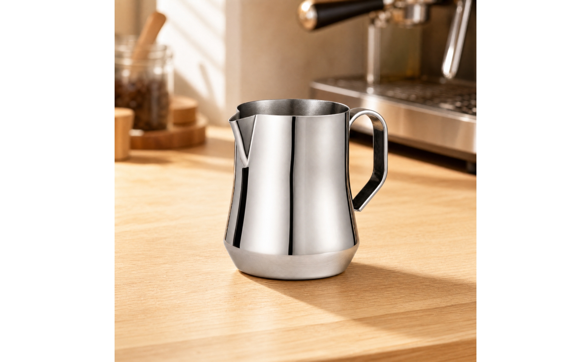 Milk Frothing Pitcher 350 Ml Latte Art Steaming Jug with Precision Pour Spout