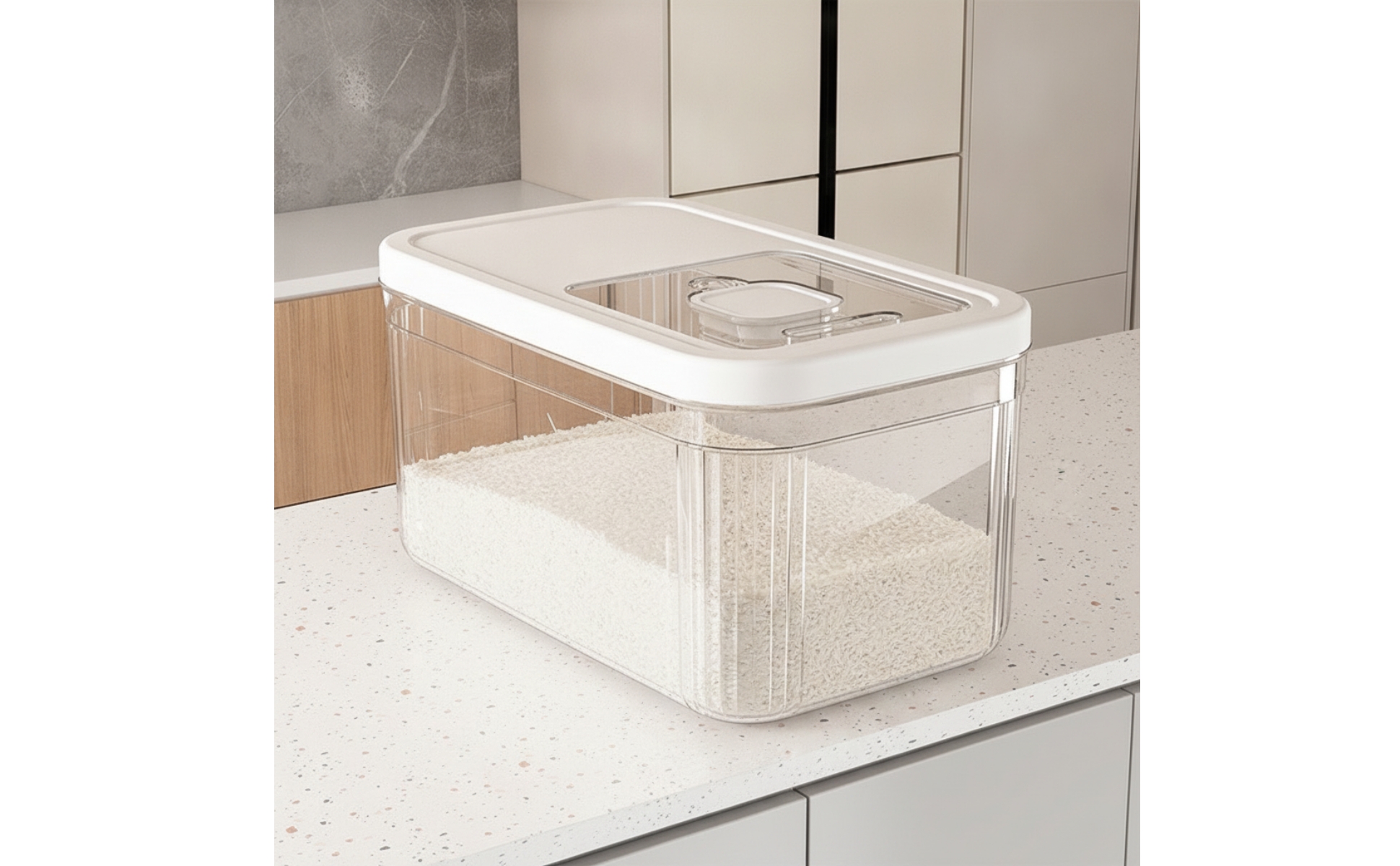 Food Bin Sealed Food Storage Bin with Clear Access Panel