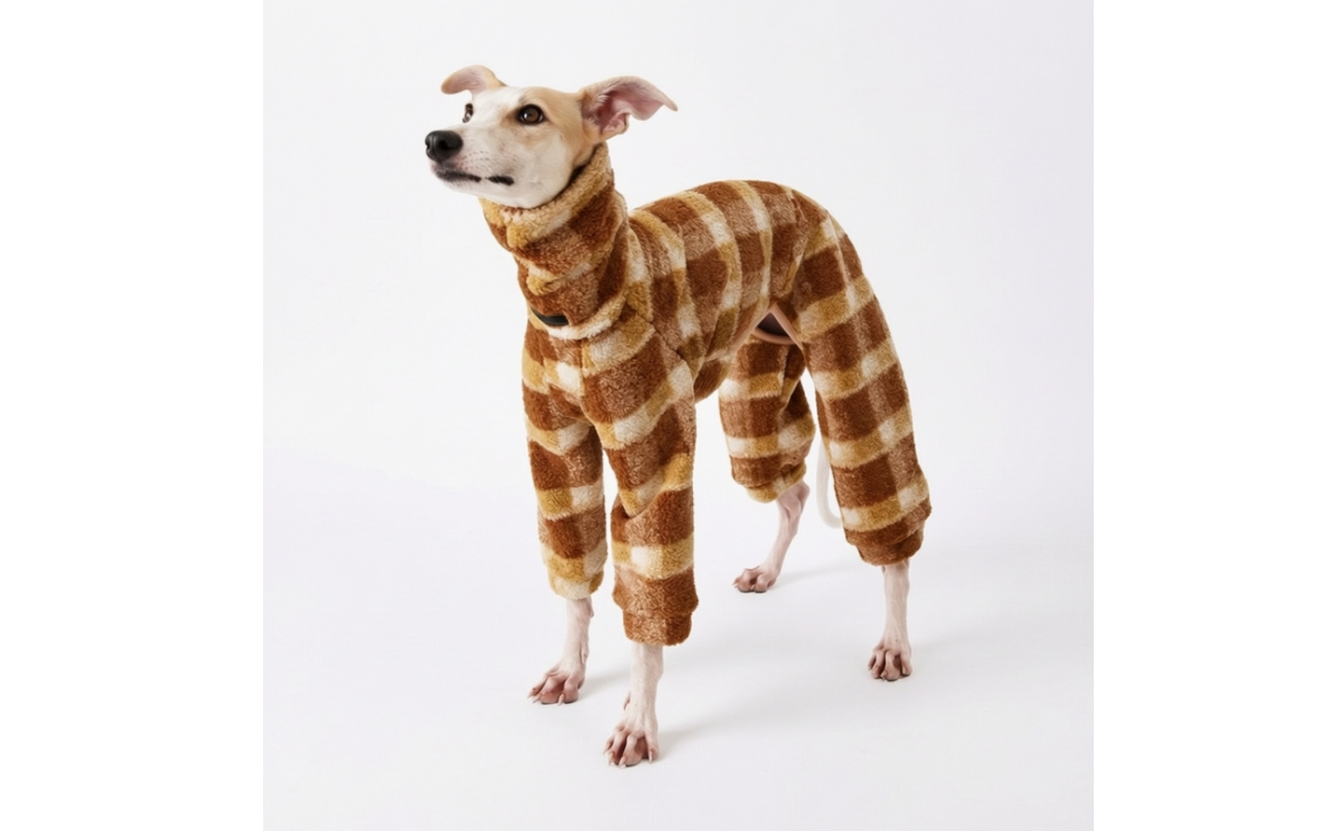 Fleece Hundepullover mit 4 Beinen aus Plüschfleece Winter Hundepullover