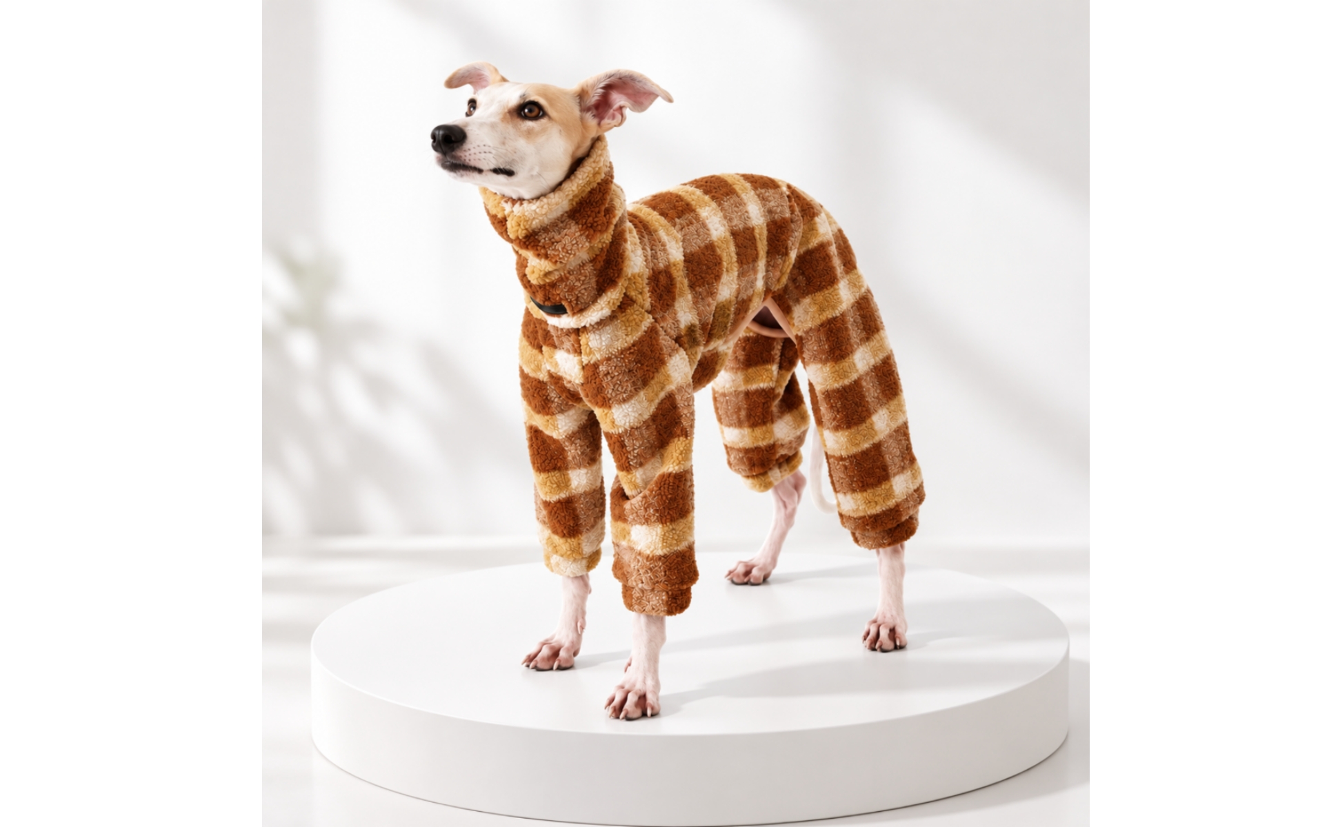 Fleece Hundepullover mit 4 Beinen aus Plüschfleece Winter Hundepullover
