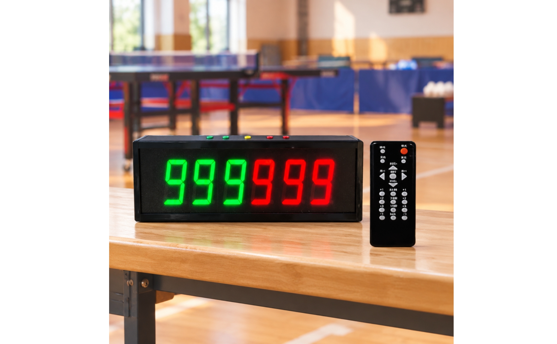 Led-Scoreboard mit Fernbedienung Netz- und Powerbankbetrieben für Trainingsräume