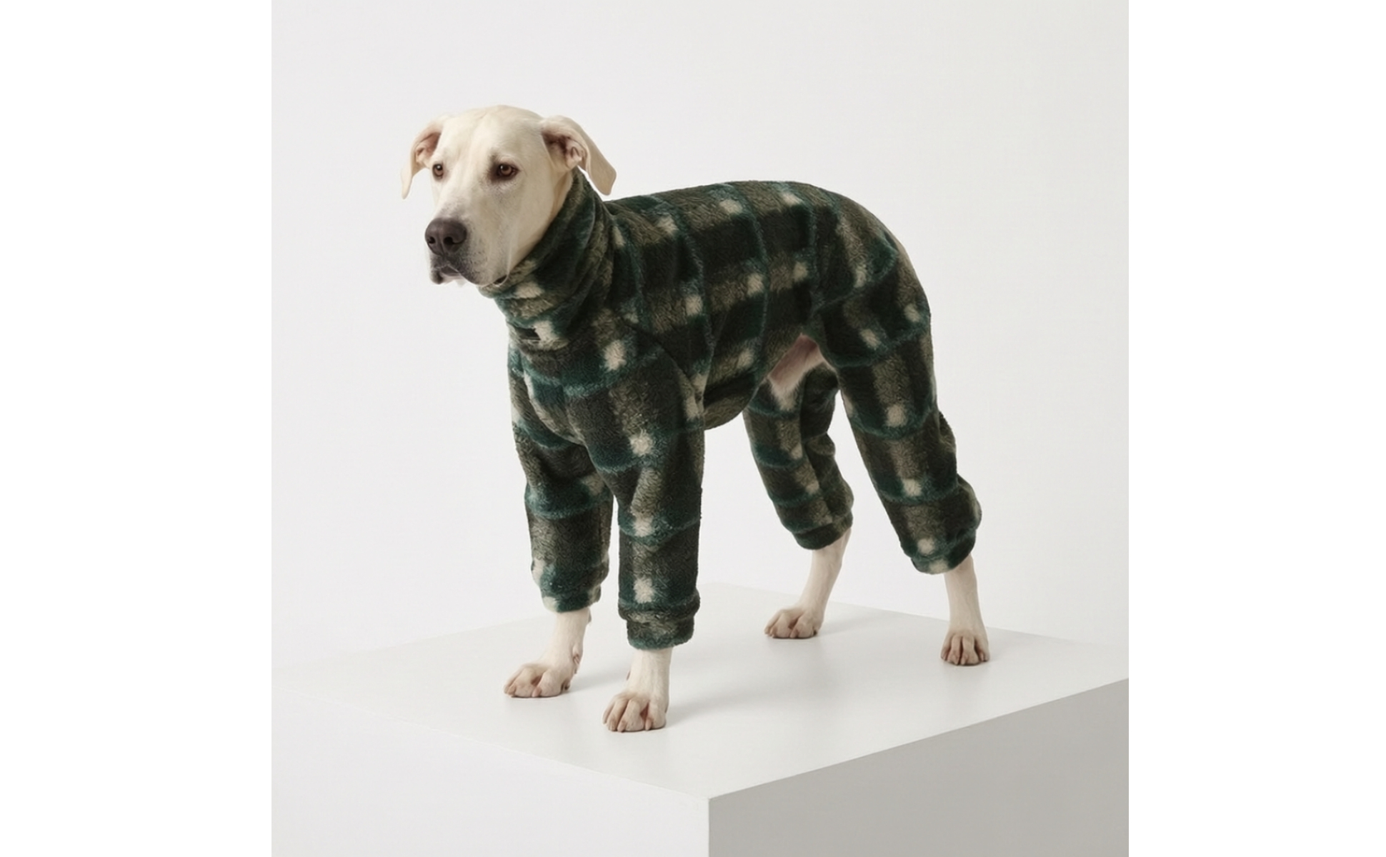 Fleece Hundepullover mit 4 Beinen aus Plüschfleece Winter Hundepullover