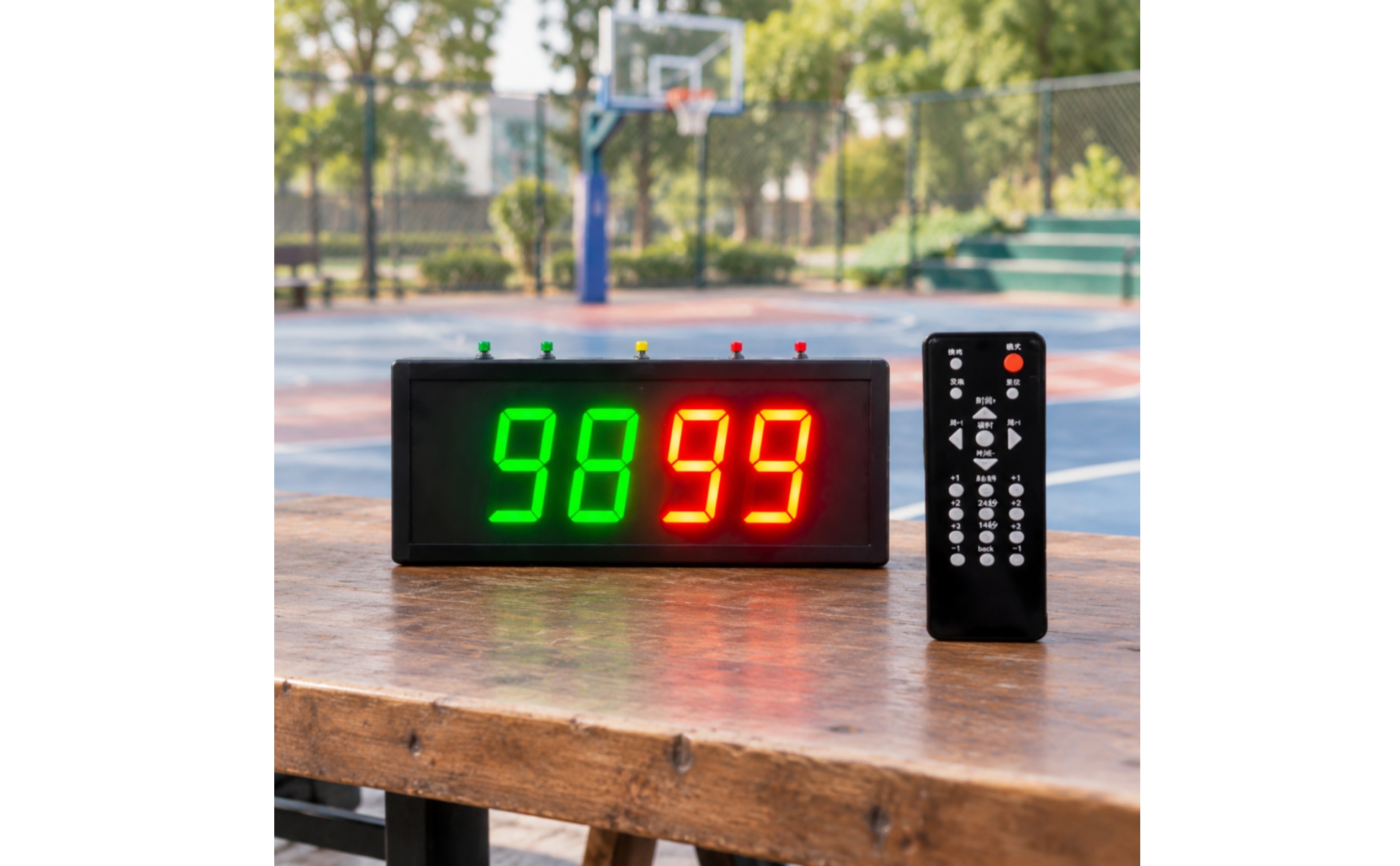 Led-Scoreboard mit Fernbedienung Netz- und Powerbankbetrieben für Trainingsräume
