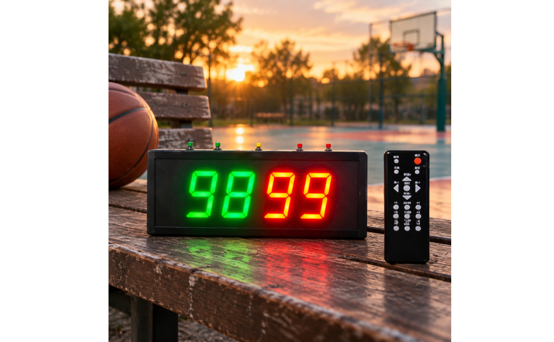 Led-Scoreboard mit Fernbedienung Netz- und Powerbankbetrieben für Trainingsräume