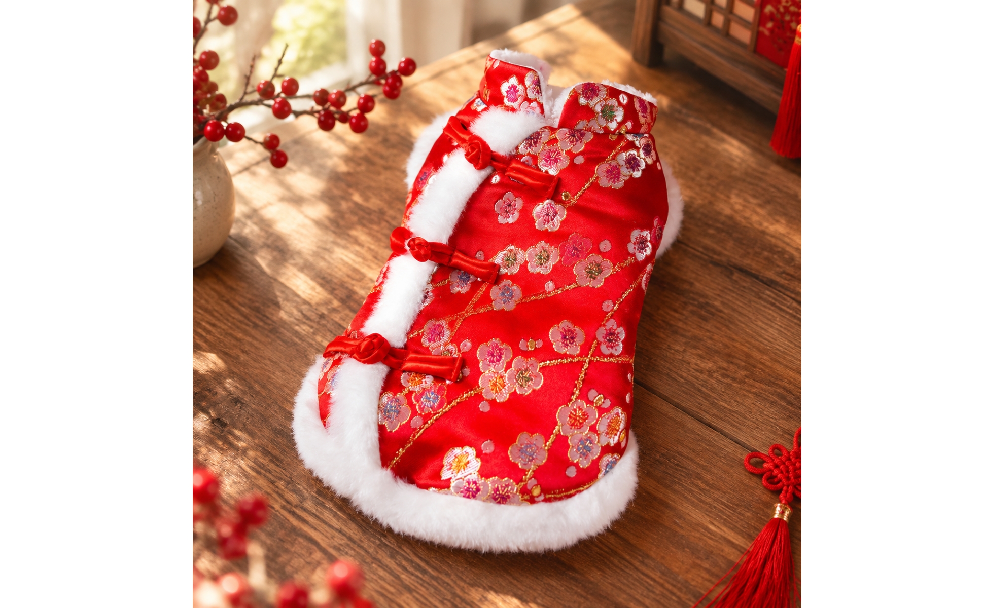 Gepolsterte Haustierweste mit chinesischem Design gepolstert für Fotoshootings