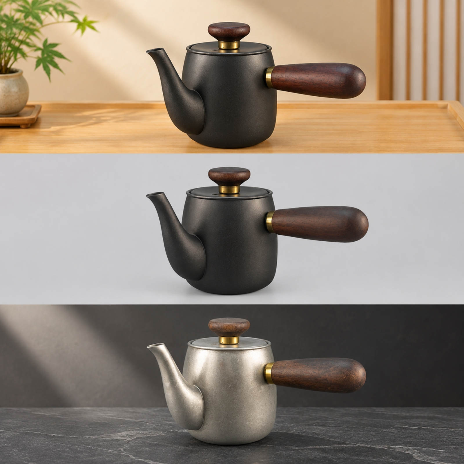 Compact Stainless Steel Tea Brewer Sleek for Desk - Afbeelding 5 van 10