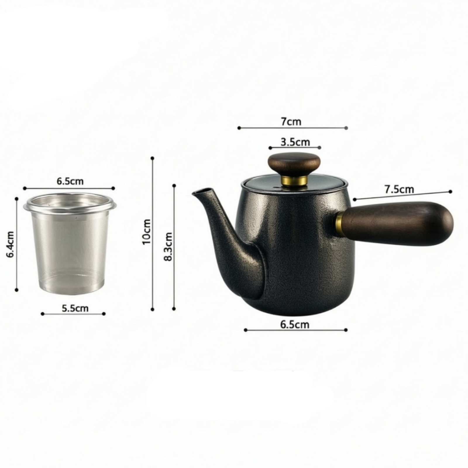 Compact Stainless Steel Tea Brewer Sleek for Desk - Afbeelding 7 van 10