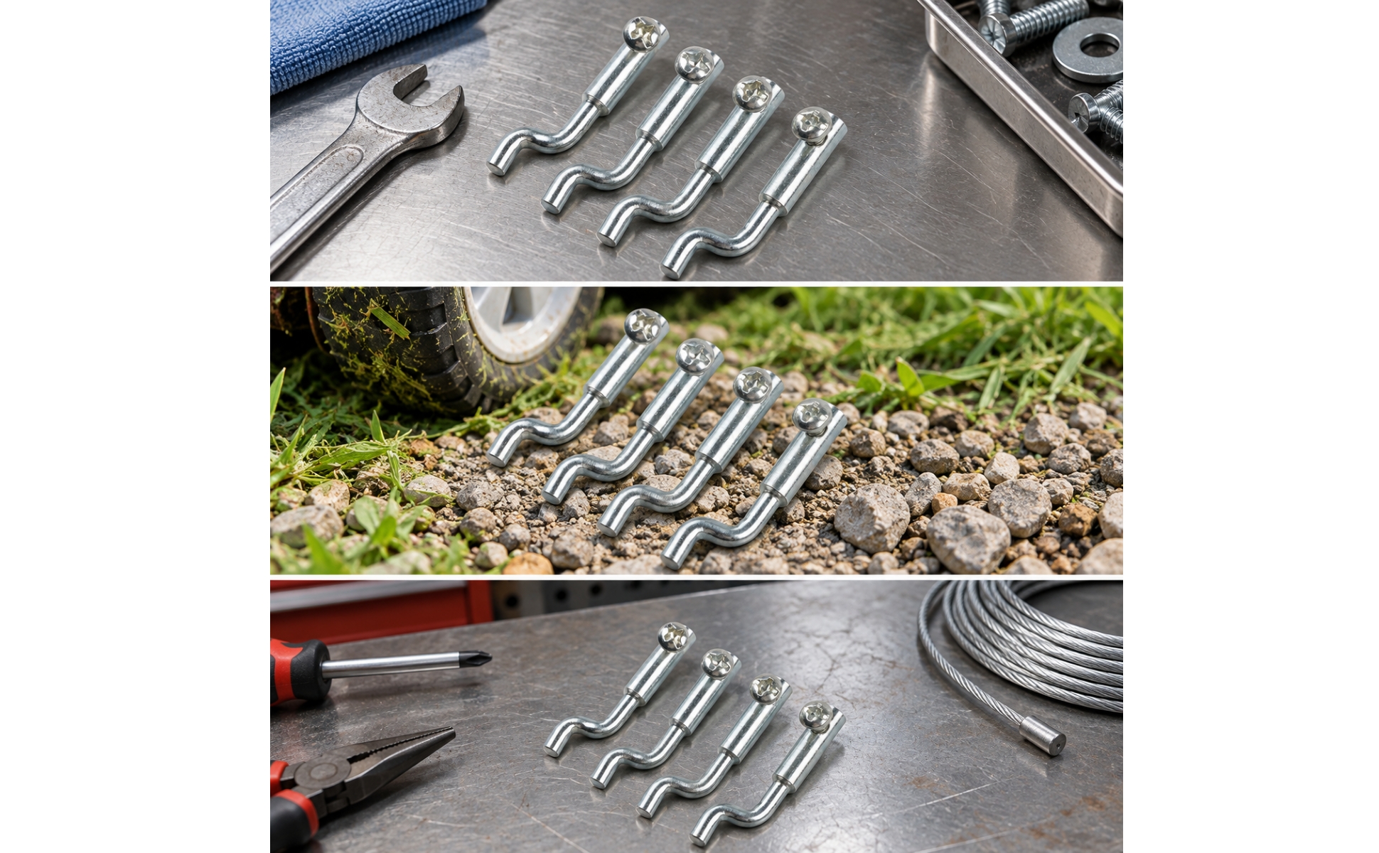 4 Pieces Connector Secure Fit Grass Trimmer Cable Connector Replacement