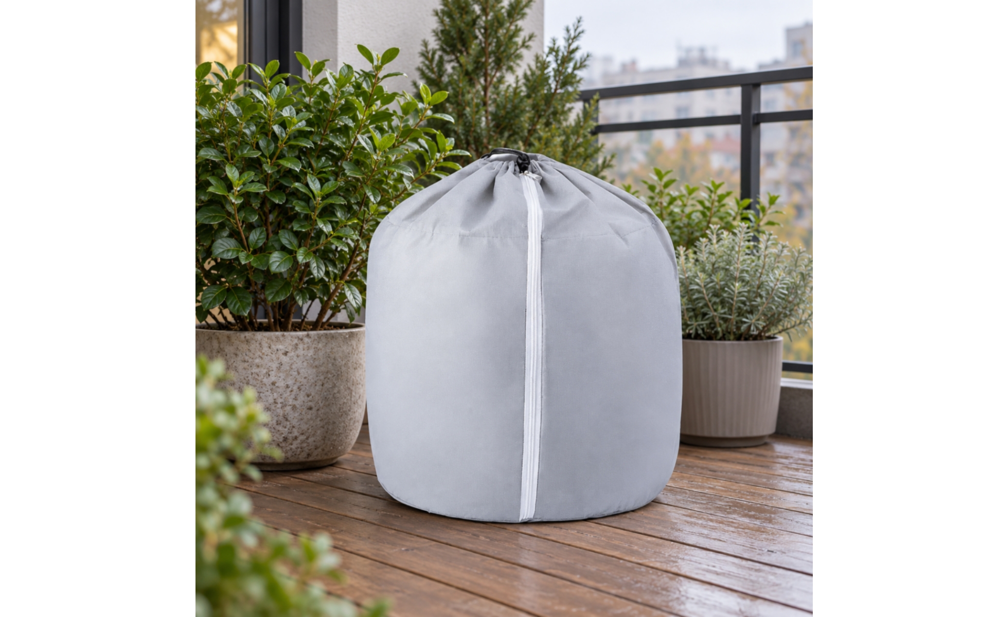 Pflanzenschutzabdeckung mit Reißverschluss Kältebeständig für Garten, Terrasse