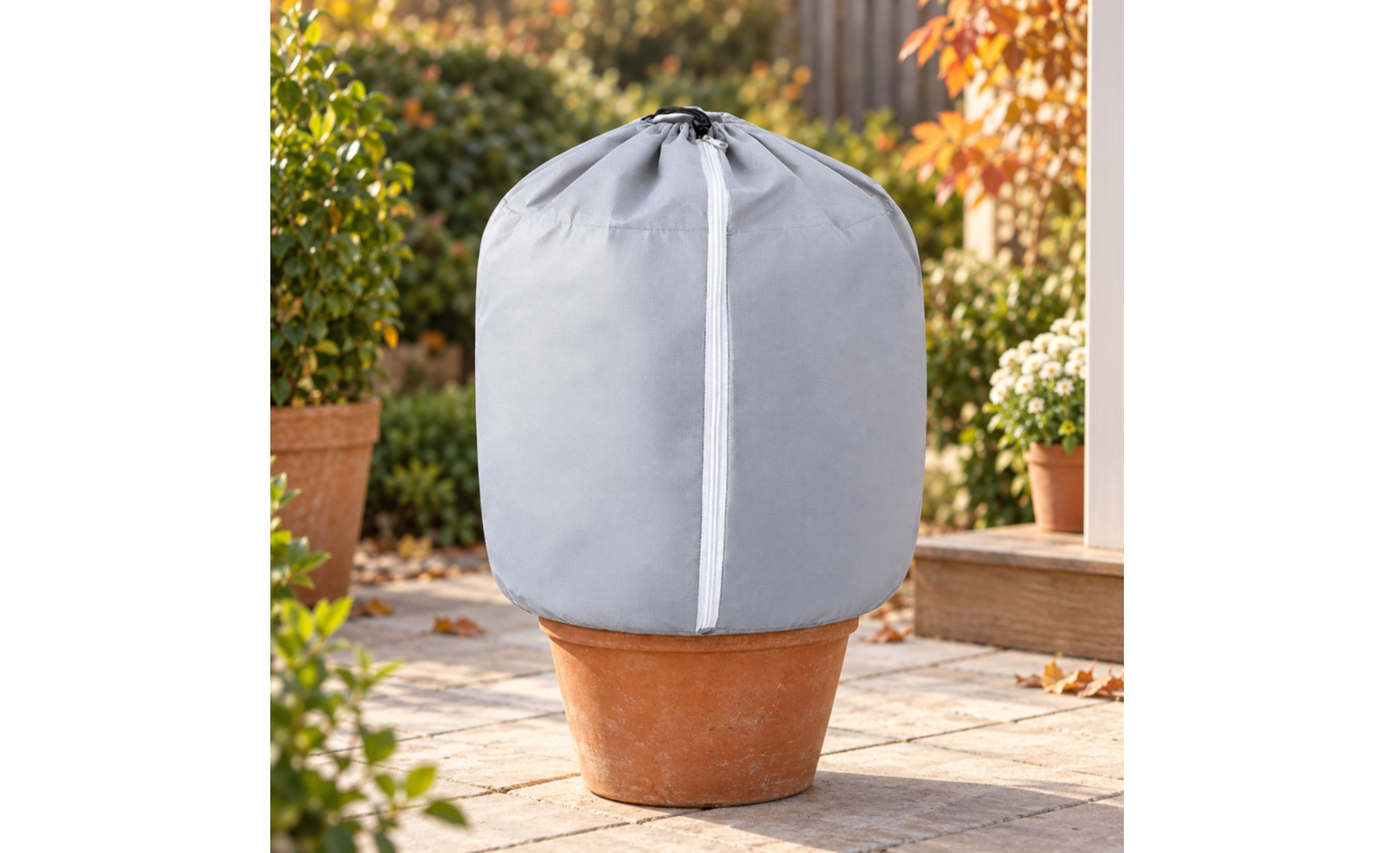 Pflanzenschutzabdeckung mit Reißverschluss Kältebeständig für Garten, Terrasse