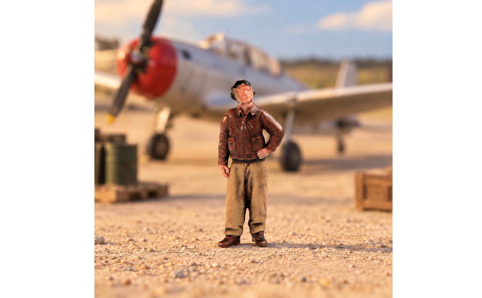 1/64 Scale Pilot Figure Compact Painted Pilot Figure Realistic
